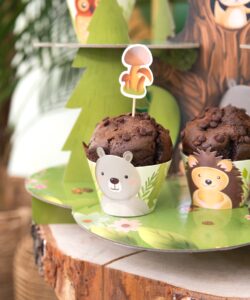 Bosdieren cupcake wrappers – 6 stuks bij cake, bake & love 8 Bosdieren cupcake wrappers – 6 stuks - afbeelding 2
