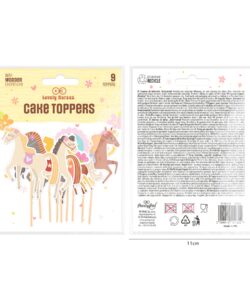 Paarden taart & cupcake toppers – 9 stuks bij cake, bake & love 11 Paarden taart & cupcake toppers – 9 stuks - afbeelding 4
