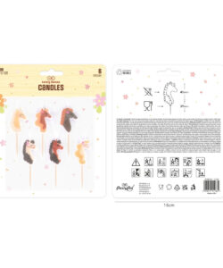 Taartkaarsjes paarden set/6 - afbeelding 2