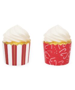 Kerst cupcake cups candy cane pk/50 bij cake, bake & love 8 Kerst cupcake cups candy cane pk/50 - afbeelding 2