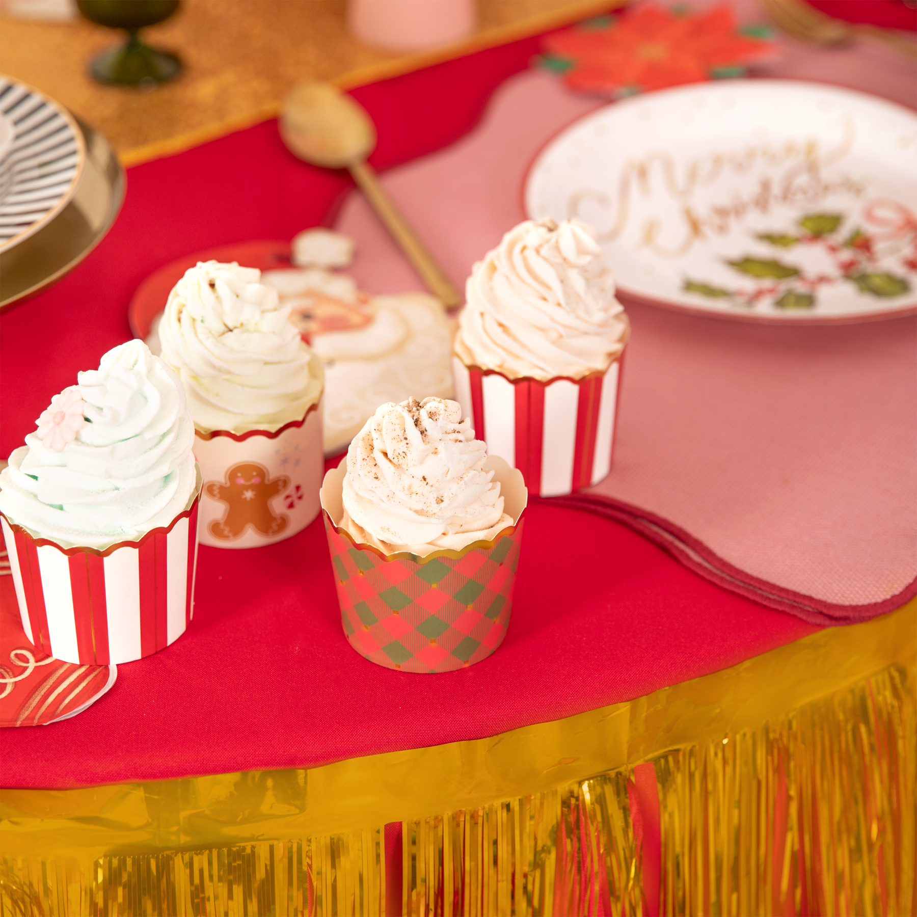 Kerst cupcake cups candy cane pk/50 bij cake, bake & love 7 Kerst cupcake cups candy cane pk/50 - afbeelding 3