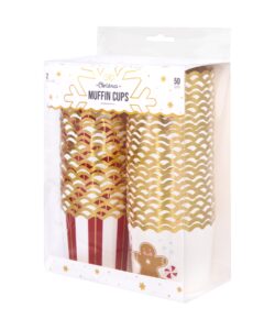 Kerst Cupcake Cups Candy Gingerbread Man pk/50