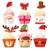 Kerst cupcake wrappers met toppers – 12-delige set bij cake, bake & love 2 Kerst cupcake wrappers met toppers – 12-delige set bij cake, bake & love 1