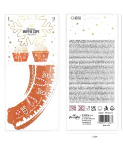 Kerst cupcake wrappers gingerbread man – 12 stuks bij cake, bake & love 7 Kerst cupcake wrappers gingerbread man – 12 stuks - afbeelding 2