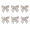 Kerststrikken glitter zilver 8 cm – 6 stuks bij cake, bake & love 2 Kerststrikken glitter zilver 8 cm – 6 stuks bij cake, bake & love 1