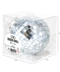 Disco spiegelbol zilver – 10 cm bij cake, bake & love 7 Disco spiegelbol zilver – 10 cm - afbeelding 2