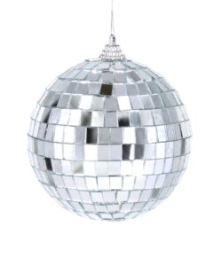Disco Spiegelbol Zilver – 10 cm