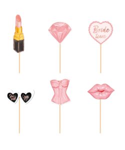 Bride to Be Taart & Cupcake Toppers – 6 stuks