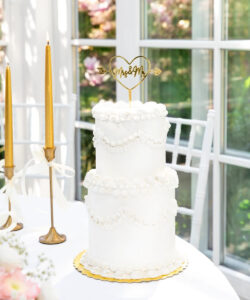 Taarttopper mrs & mr 14 cm - afbeelding 3