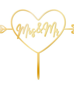 Taarttopper Mrs & Mr 14 cm