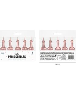Taartkaarsjes penis rosé goud – 5 stuks bij cake, bake & love 9 Taartkaarsjes penis rosé goud – 5 stuks - afbeelding 3