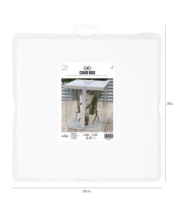 Transparante vierkante taartdoos met satijnen lint 30 x 30 x 30 cm bij cake, bake & love 7 Transparante vierkante taartdoos met satijnen lint 30 x 30 x 30 cm - afbeelding 2