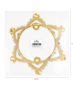 Taartdecoratie kroon goud met kristallen 3 cm bij cake, bake & love 15 Taartdecoratie kroon goud met kristallen 3 cm - afbeelding 6
