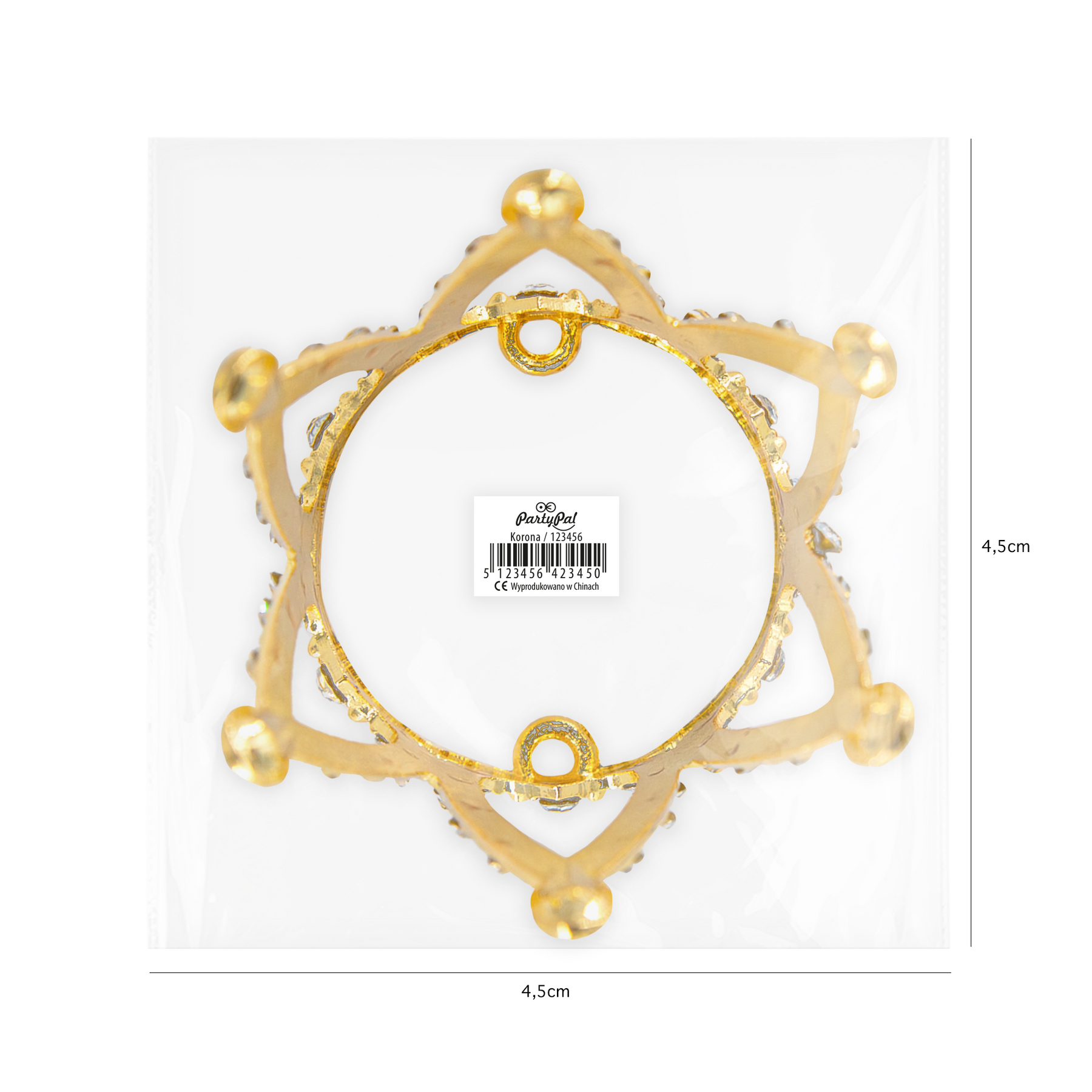 Taartdecoratie kroon goud met kristallen 3 cm bij cake, bake & love 10 Taartdecoratie kroon goud met kristallen 3 cm - afbeelding 6