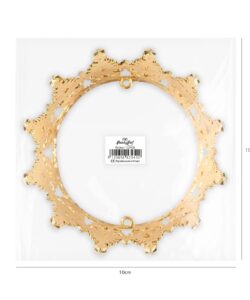 Taartdecoratie kroon goud en zilveren kristallen 10 cm bij cake, bake & love 11 Taartdecoratie kroon goud en zilveren kristallen 10 cm - afbeelding 5