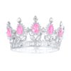 Taartdecoratie kroon zilver met roze en zilveren kristallen 10 cm bij cake, bake & love 2 Taartdecoratie kroon zilver met roze en zilveren kristallen 10 cm bij cake, bake & love 1