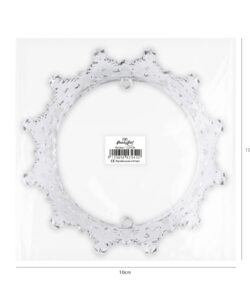 Taartdecoratie kroon zilver met roze en zilveren kristallen 10 cm bij cake, bake & love 15 Taartdecoratie kroon zilver met roze en zilveren kristallen 10 cm - afbeelding 6