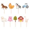 Boerderij taart & cupcake toppers – 9 stuks bij cake, bake & love 2 Boerderij taart & cupcake toppers – 9 stuks bij cake, bake & love 1