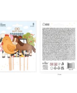 Boerderij taart & cupcake toppers – 9 stuks bij cake, bake & love 11 Boerderij taart & cupcake toppers – 9 stuks - afbeelding 4