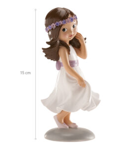 Taartdecoratie communiemeisje – 15 cm bij cake, bake & love 9 Taartdecoratie communiemeisje – 15 cm - afbeelding 2