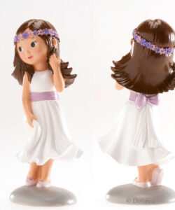 Taartdecoratie communiemeisje – 15 cm bij cake, bake & love 10 Taartdecoratie communiemeisje – 15 cm - afbeelding 3