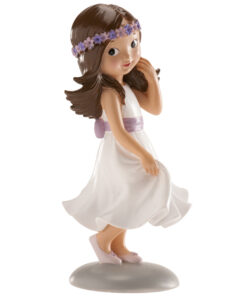 Taartdecoratie Communiemeisje – 15 cm