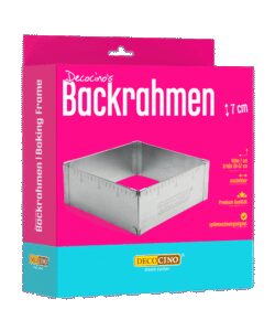 Decocino Verstelbare Bakrand Vierkant 20–37 cm – 7 cm hoog