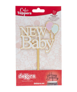 Dekora Acryl Taarttopper New Baby – 14 cm