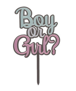 Dekora acryl taarttopper boy or girl? - afbeelding 2