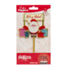 Dekora acryl taarttopper kerstman met cadeautjes – 16 cm bij cake, bake & love 2 Dekora acryl taarttopper kerstman met cadeautjes – 16 cm bij cake, bake & love 1