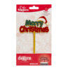 Dekora acryl taarttopper merry christmas – 15 x 10 cm bij cake, bake & love 2 Dekora acryl taarttopper merry christmas – 15 x 10 cm bij cake, bake & love 1