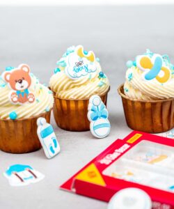 Decocino cake decor baby blue pk/8 - afbeelding 2