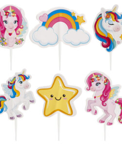 Dekora cupcake prikkers eenhoorn – 30 stuks bij cake, bake & love 7 Dekora cupcake prikkers eenhoorn – 30 stuks - afbeelding 2