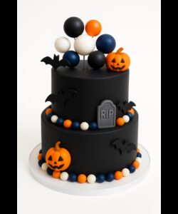 Cake bubbles halloween oranje, zwart, paars & wit pk/32 bij cake, bake & love 5 Cake bubbles halloween oranje, zwart, paars & wit pk/32 - afbeelding 2