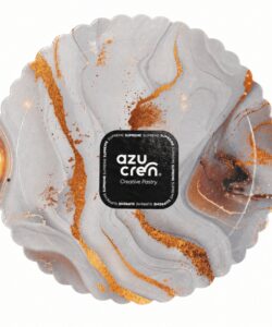 Azucren Cakeboard Goud-Wit Marmer 30 cm