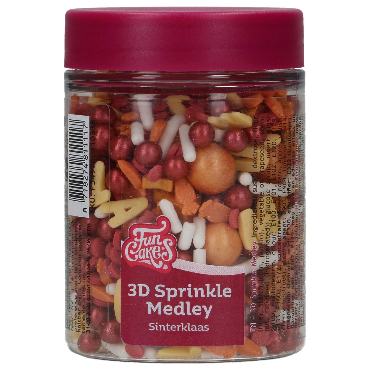 Funcakes 3d sprinkle medley sinterklaas kapoentje 70g bij cake, bake & love 5 Funcakes 3d sprinkle medley sinterklaas kapoentje 70g