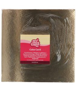 Funcakes taartkartons vierkant goud/zilver 30x30cm pk/100 bij cake, bake & love 5 Funcakes taartkartons vierkant goud/zilver 30x30cm pk/100 - afbeelding 2