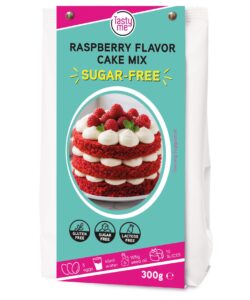 Tasty Me Raspberry Flavor Cake Mix 300 gram - SUIKERVRIJ & LACTOSEVRIJ  & GLUTENVRIJ
