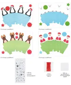 Diy adventskalender kerstfiguren - 24 doosjes bij cake, bake & love 10 Diy adventskalender kerstfiguren - 24 doosjes - afbeelding 4