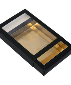 Brownie/Chocoladeletter Doos Zwart-Goud