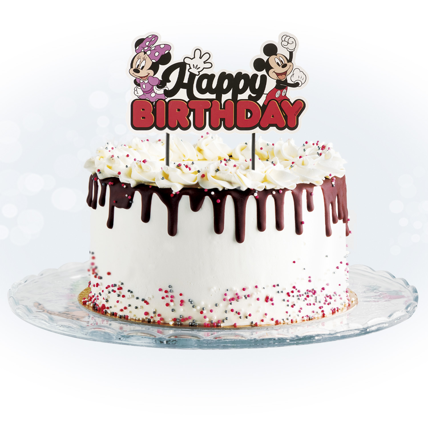 Dekora disney mickey & minnie mouse happy birthday taarttopper 16,5 cm bij cake, bake & love 8 Dekora disney mickey & minnie mouse happy birthday taarttopper 16,5 cm - afbeelding 4