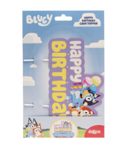 Dekora bluey happy birthday papieren taarttopper 16,5 cm - afbeelding 2