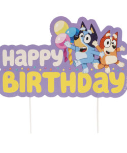 Dekora Bluey Happy Birthday Papieren Taarttopper 16,5 cm